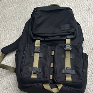 Tumi Black and Army Green Men's Backpack